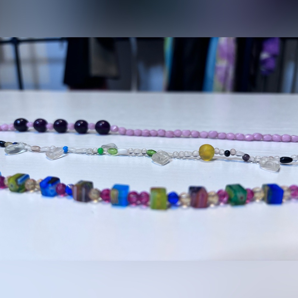 Set Of 3 Beaded Necklaces